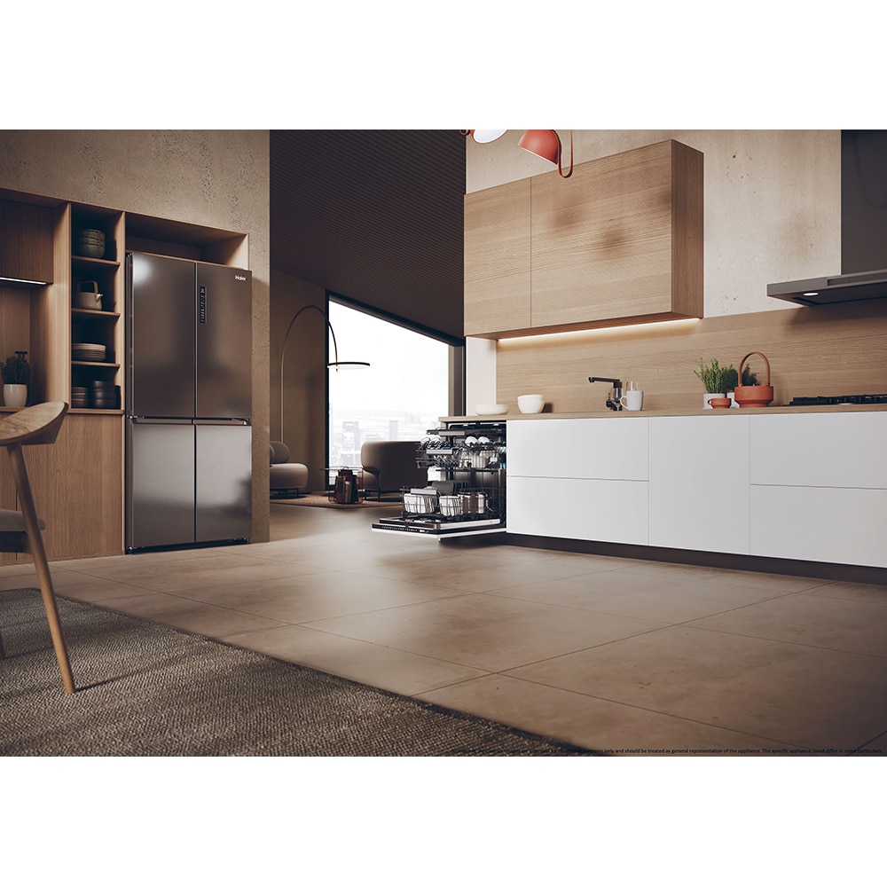 Masina de spalat vase incorporabila HAIER XI 6B0M3PB, 16 seturi, 10 programe, 60 cm, Clasa B, panou comanda negru