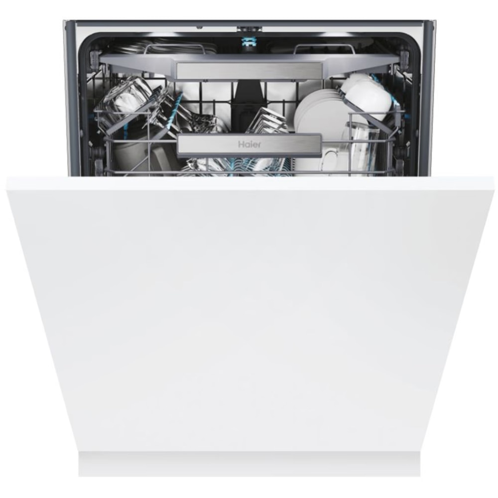 Masina de spalat vase incorporabila HAIER XS 4A4M4PB, 14 seturi, 10 programe, 60 cm, Clasa A, panou comanda negru