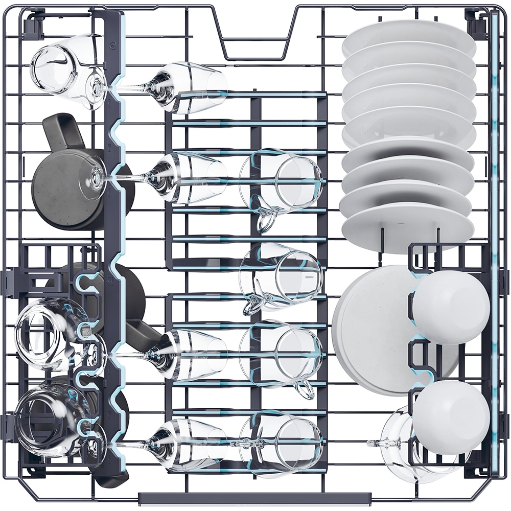 Masina de spalat vase incorporabila HAIER XS 6B1M3PB, 16 seturi, 10 programe, 60 cm, Clasa B, panou comanda negru