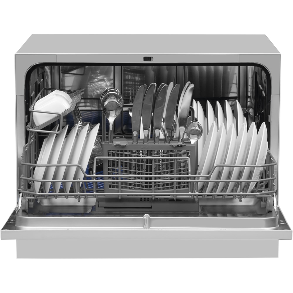 Masina de spalat vase independenta HANSA ZWM556SH, 6 seturi, 5 programe, 55 cm, Clasa F, argintiu