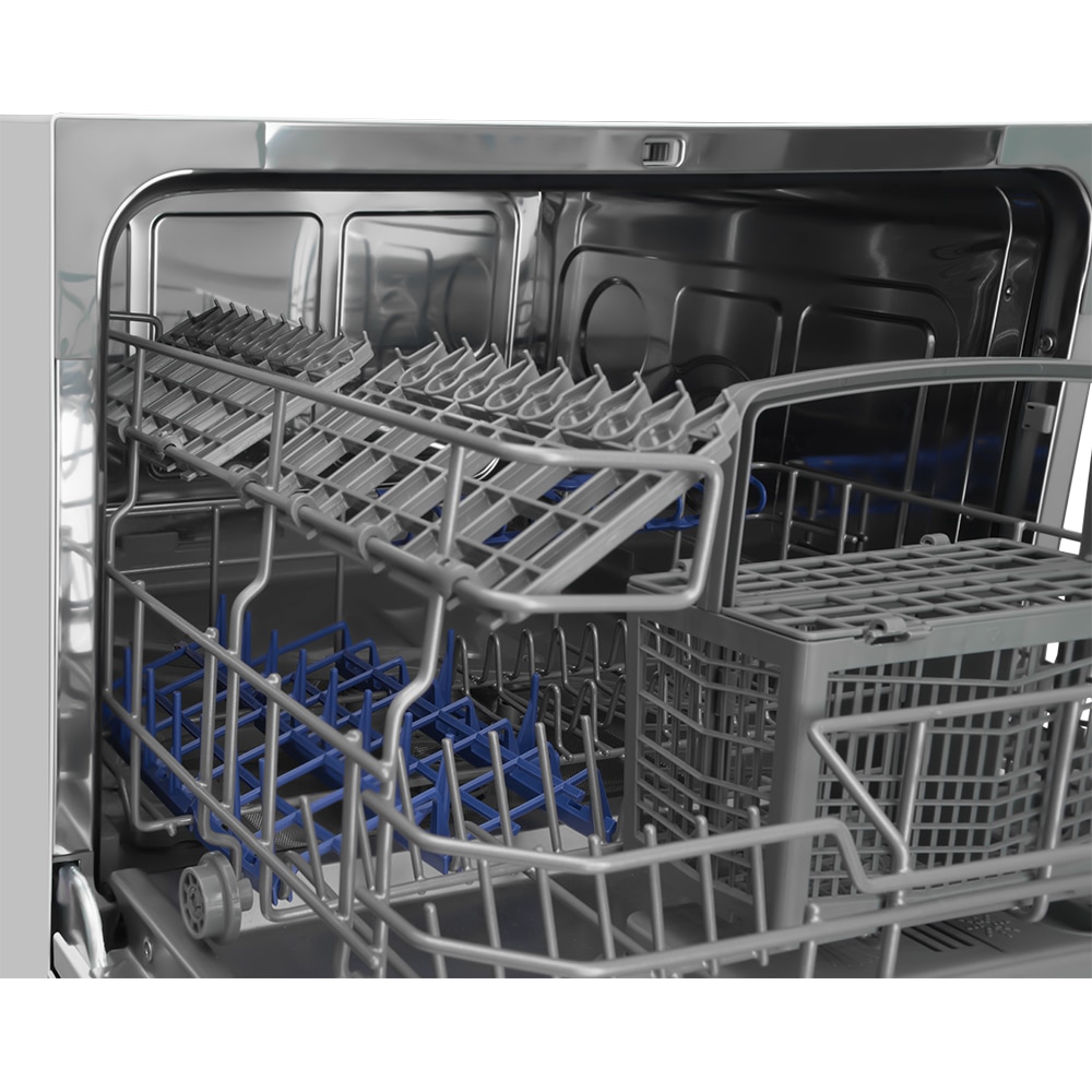 Masina de spalat vase independenta HANSA ZWM556WH, 6 seturi, 5 programe, 55 cm, Clasa F, alb