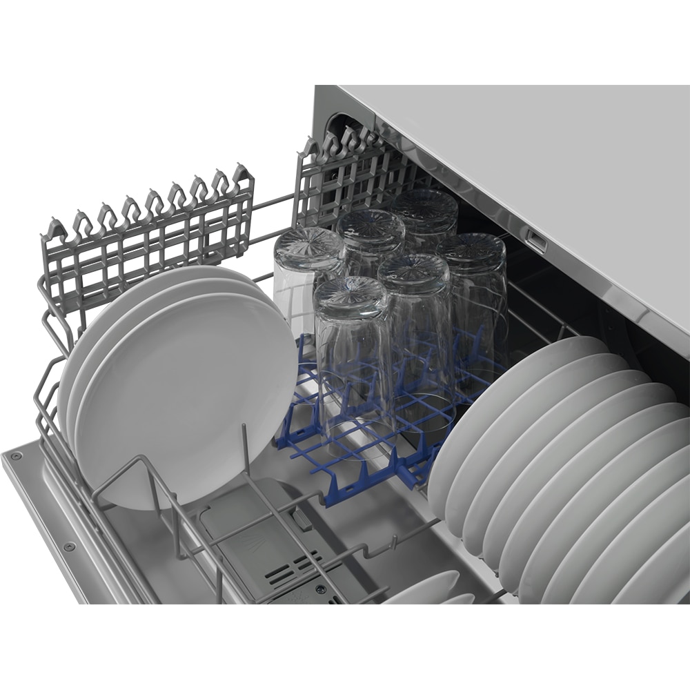 Masina de spalat vase independenta HANSA ZWM556WH, 6 seturi, 5 programe, 55 cm, Clasa F, alb