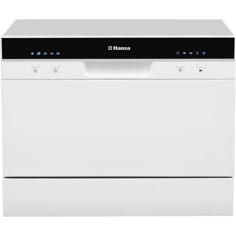 Masina de spalat vase independenta HANSA ZWM556WH, 6 seturi, 5 programe, 55 cm, Clasa F, alb