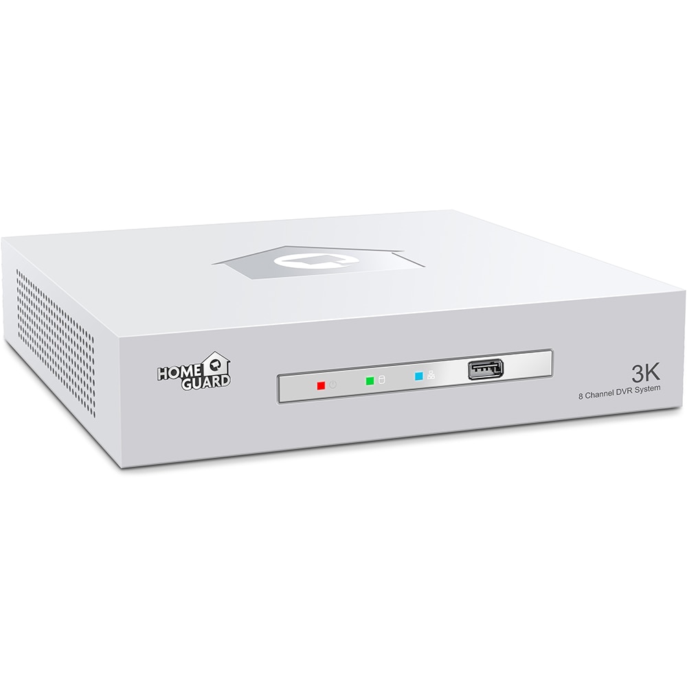Kit de supraveghere video HOMEGUARD HGDVK-83304, 4 camere, 3K, 8 canale, alb