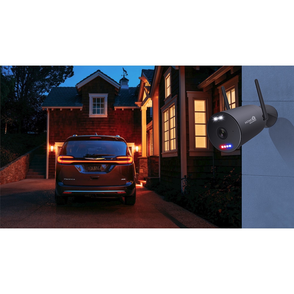 Kit de supraveghere video HOMEGUARD HGNVK109104, 5 Mp, 4 camere, 2880p, Wi-Fi, 10 canale, negru