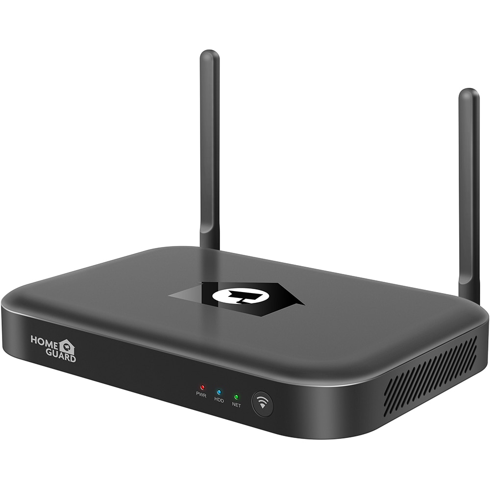 Kit de supraveghere video HOMEGUARD HGNVK109104, 5 Mp, 4 camere, 2880p, Wi-Fi, 10 canale, negru