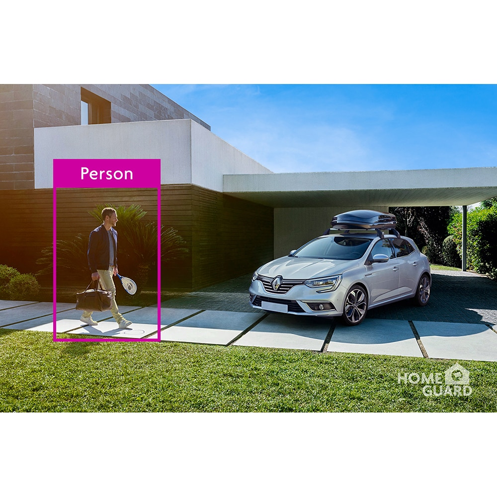 Kit de supraveghere video HOMEGUARD HGWNK108402, 4 Mp, 2 camere, 2880p, Wi-Fi, 10 canale, alb