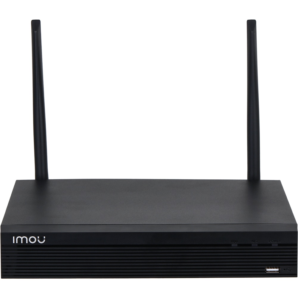 Kit de supraveghere video IMOU Bullet 2C, 4 camere, Full HD, Wi-Fi, 4 canale, alb