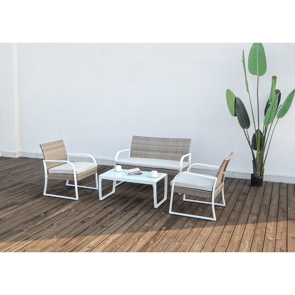 Set mobilier gradina MYRIA Fortsmith, 4 piese, maro