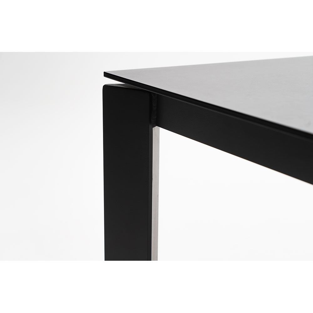 Masa terasa MYRIA Aimar, aluminiu, 200 x 100 x 74.5 cm, gri inchis