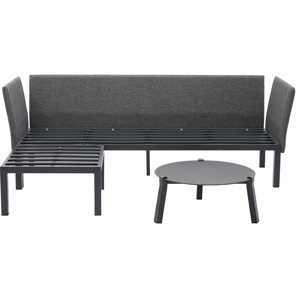 Set mobilier gradina MYRIA Paris, 3 piese, albastru-negru