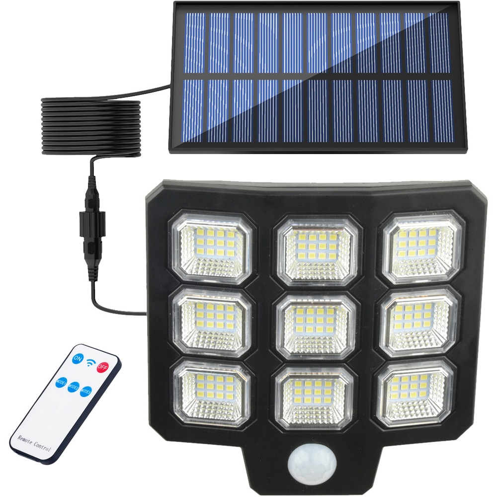 Lampa solara MYRIA MY10309, 20W, 500lm, IP44, negru