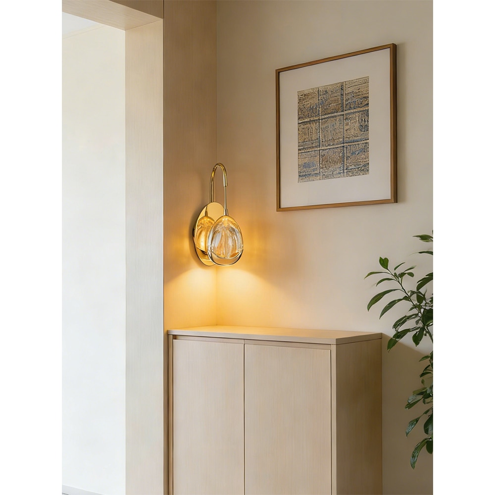 Aplica LED MYRIA MY10323GD, 6W, 370lm, 4000K, IP20, auriu
