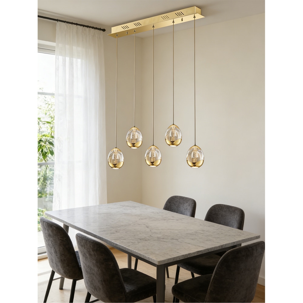 Lustra LED MYRIA Golden MY10325GD, 27W, 1903lm, 4000K, IP20, auriu