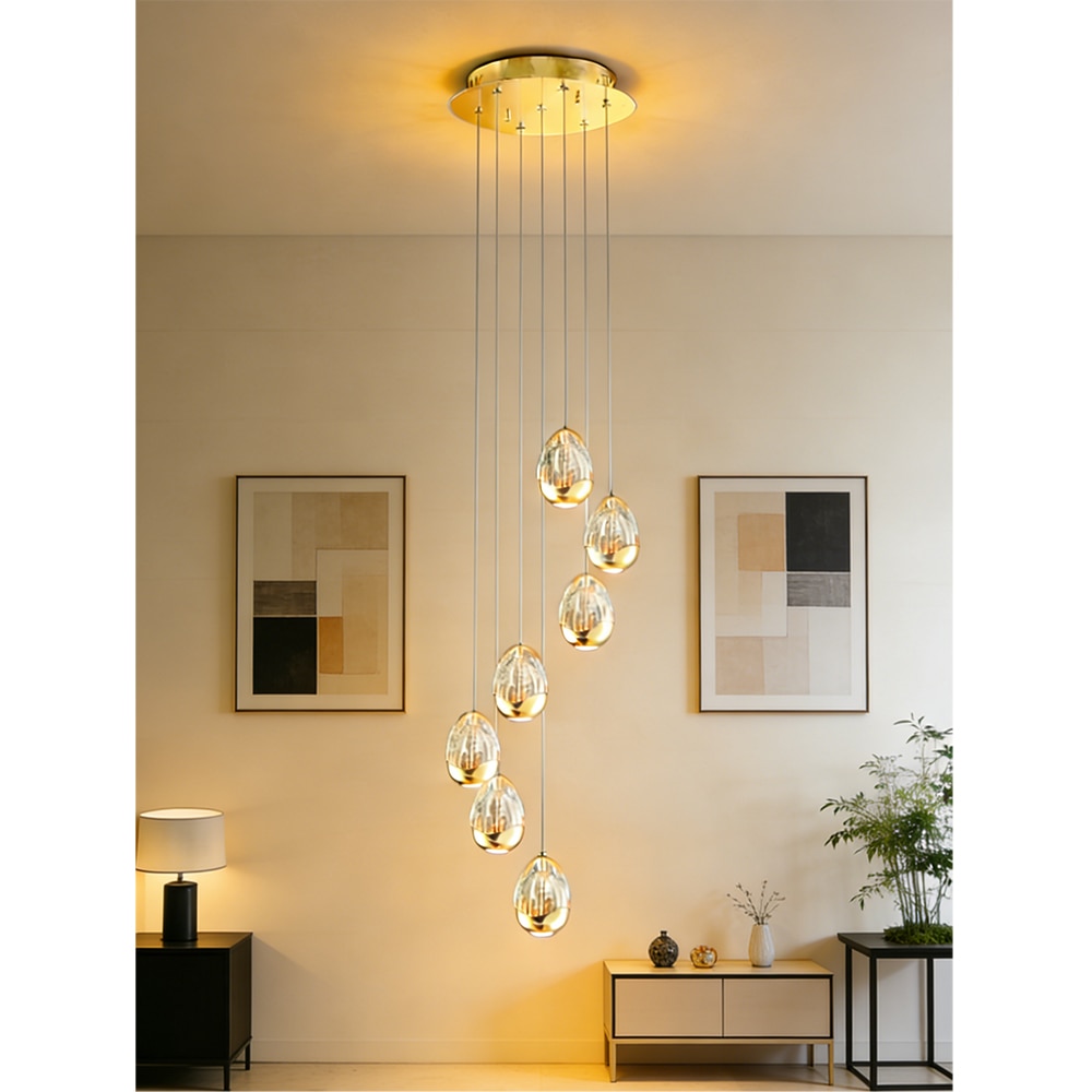 Lustra LED MYRIA MY10326GD, 34W, 2355lm, 4000K, IP20, auriu