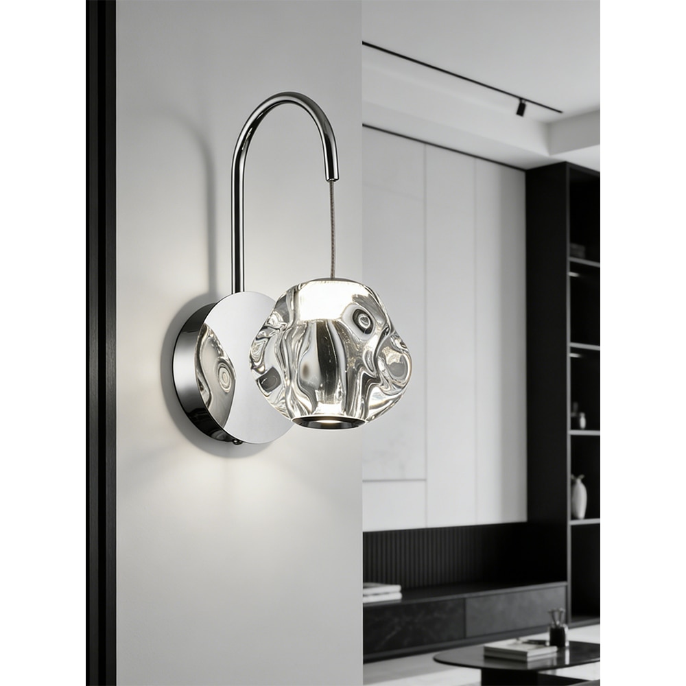 Aplica LED MYRIA MY10327CH, 6W, 230lm, 4000K, IP20, crom