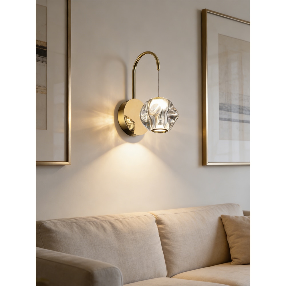Aplica LED MYRIA MY10327GD, 6W, 251lm, 4000K, IP20, auriu