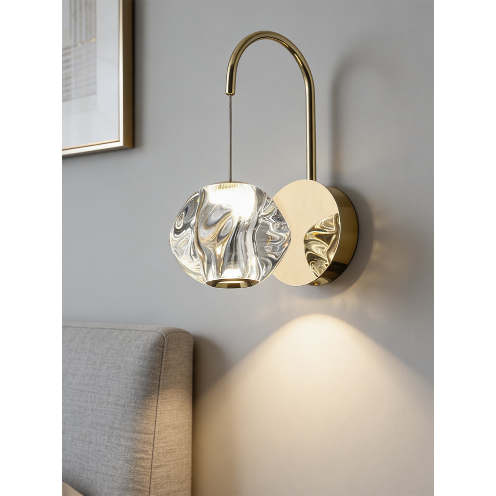 Aplica LED MYRIA MY10327GD, 6W, 251lm, 4000K, IP20, auriu