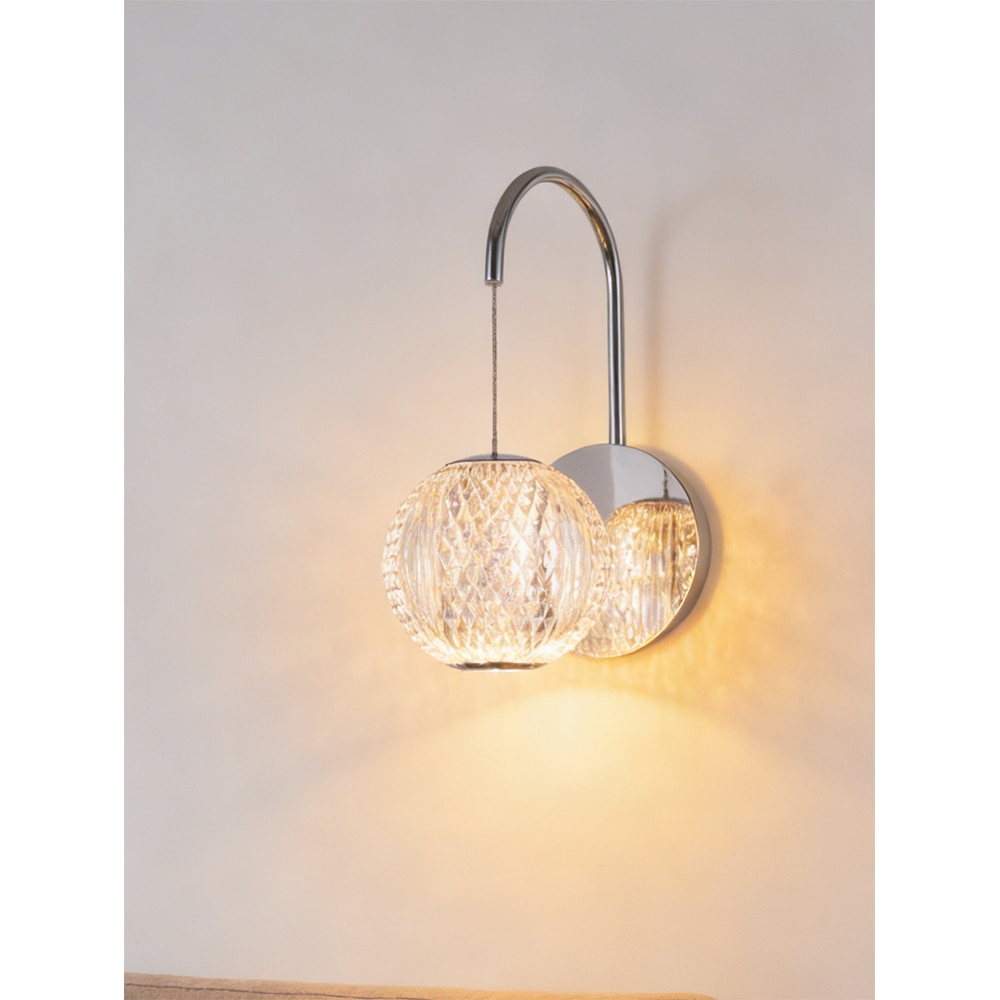 Aplica de perete MYRIA Diamond, LED, 6W, 11x18x26 cm, crom