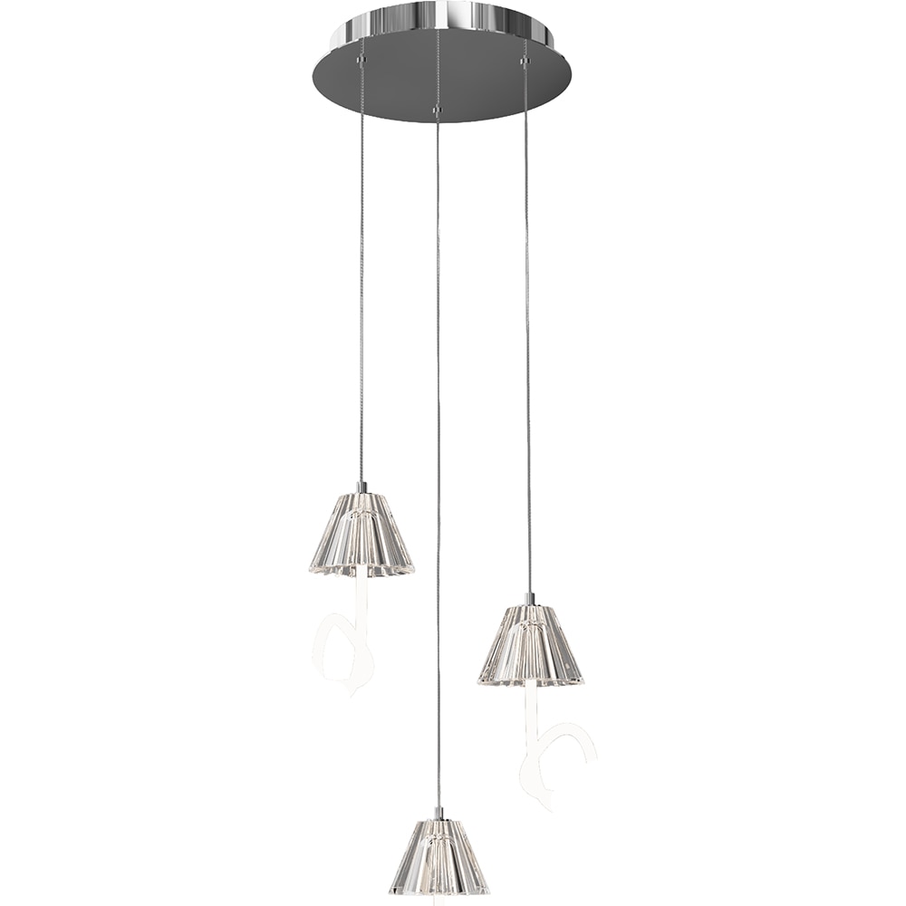 Lustra suspendata MYRIA Aria LED, 17W, 4000K, IP20, crom