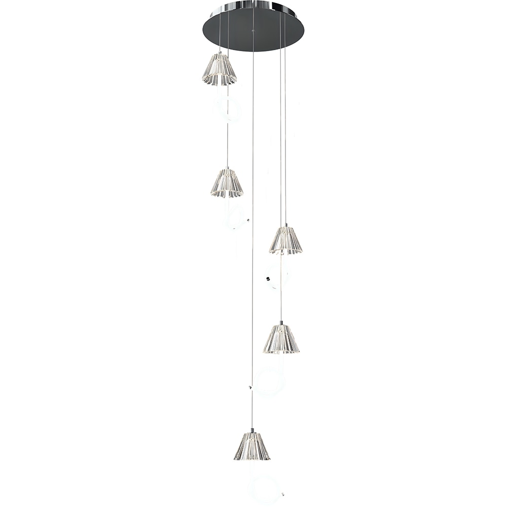 Lustra suspendata MYRIA Aria LED, 28W, 4000K, IP20, crom