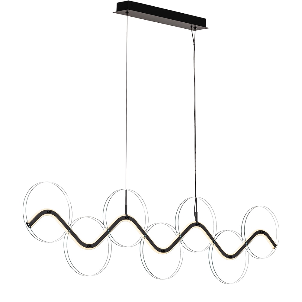 Lustra LED MYRIA Voluta MY10369BK, 40W, 2882lm, 4000K, IP20, negru