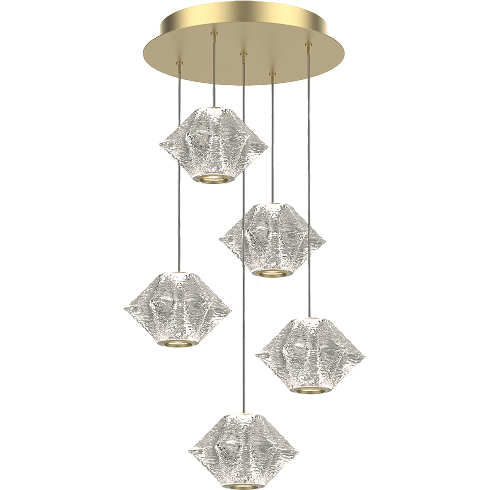 Lustra suspendata MYRIA Stella LED, 24W, 4000K, IP20, auriu