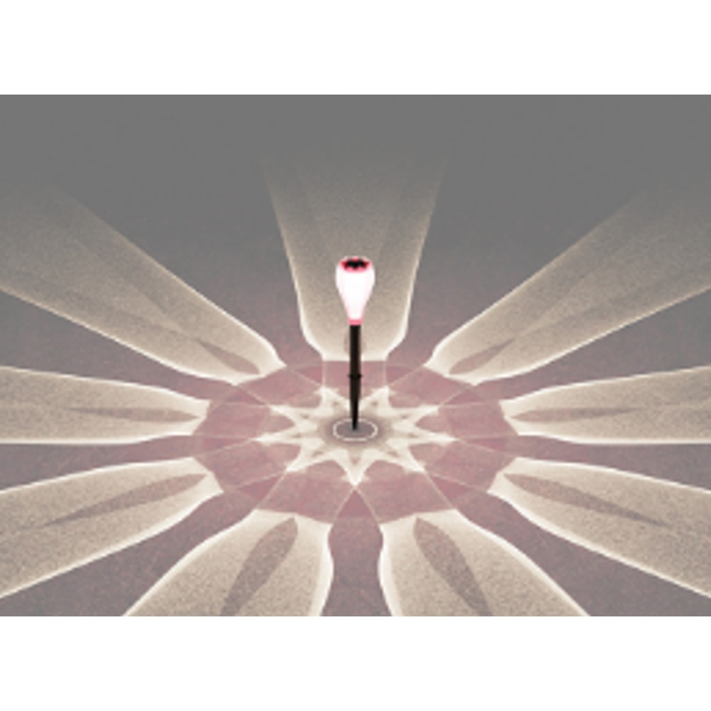 Lampa solara MYRIA MY10388, 3x0.06W, 3lm, IP44, negru