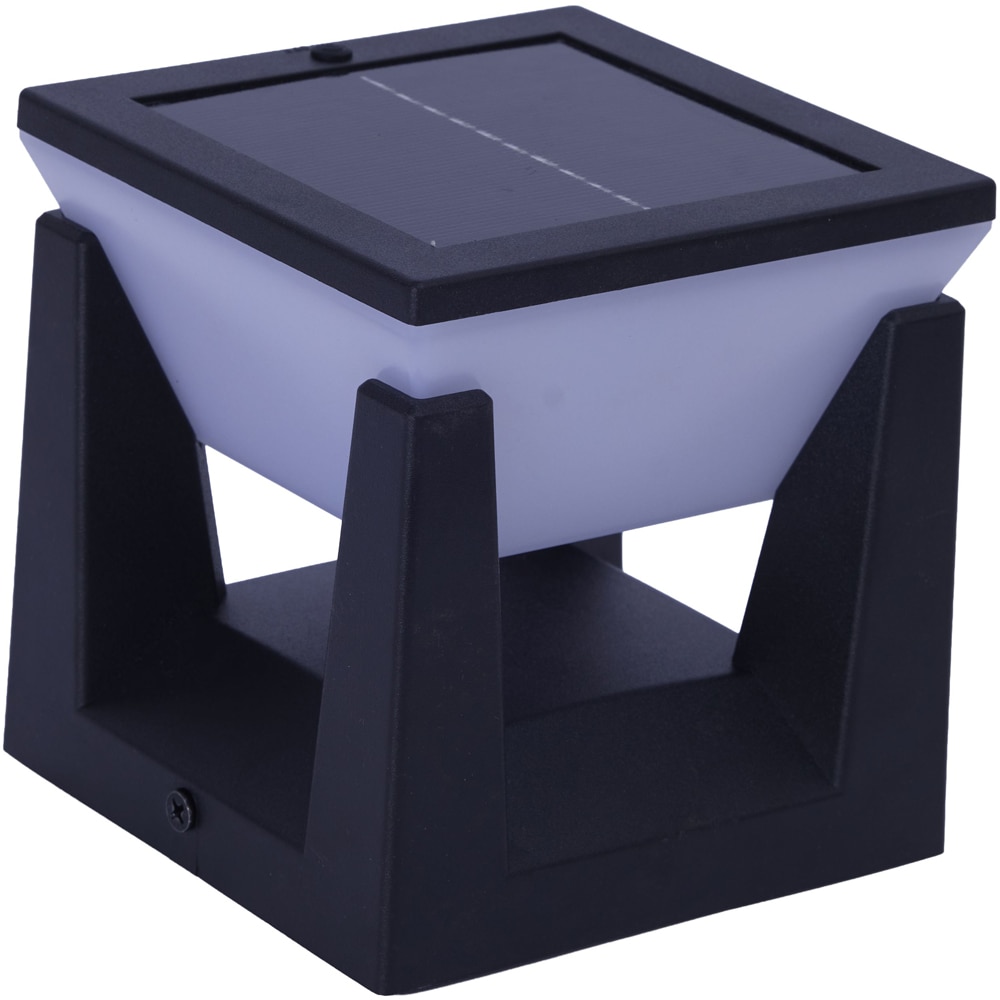 Lampa solara pentru stalp MYRIA MY10399, 12x0.5W, 80lm, IP44, negru
