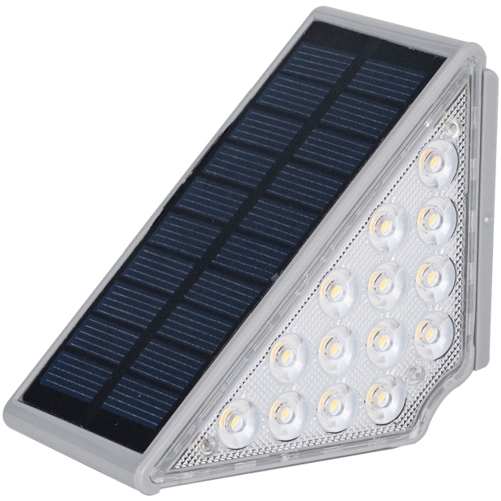 Lampa solara pentru scara MYRIA MY10400, IP44, argintiu, 2 bucati