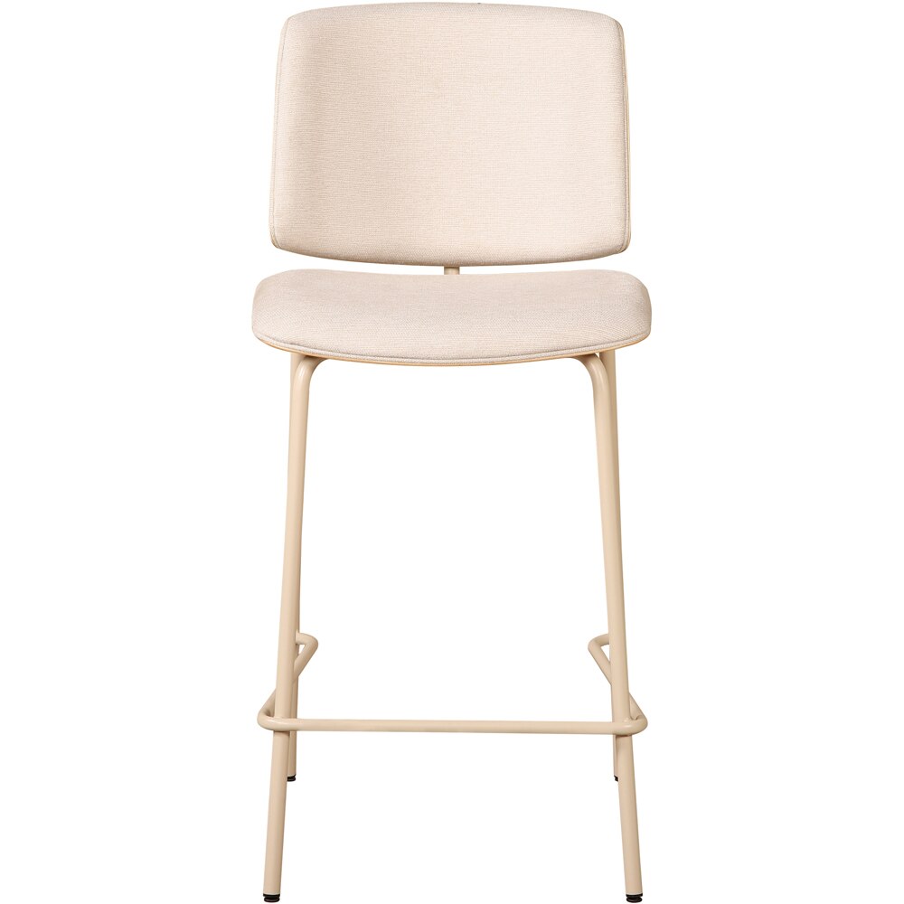 Scaun bar MYRIA Karo, 46 x 53.5 x 97 cm, 2 bucati, bej