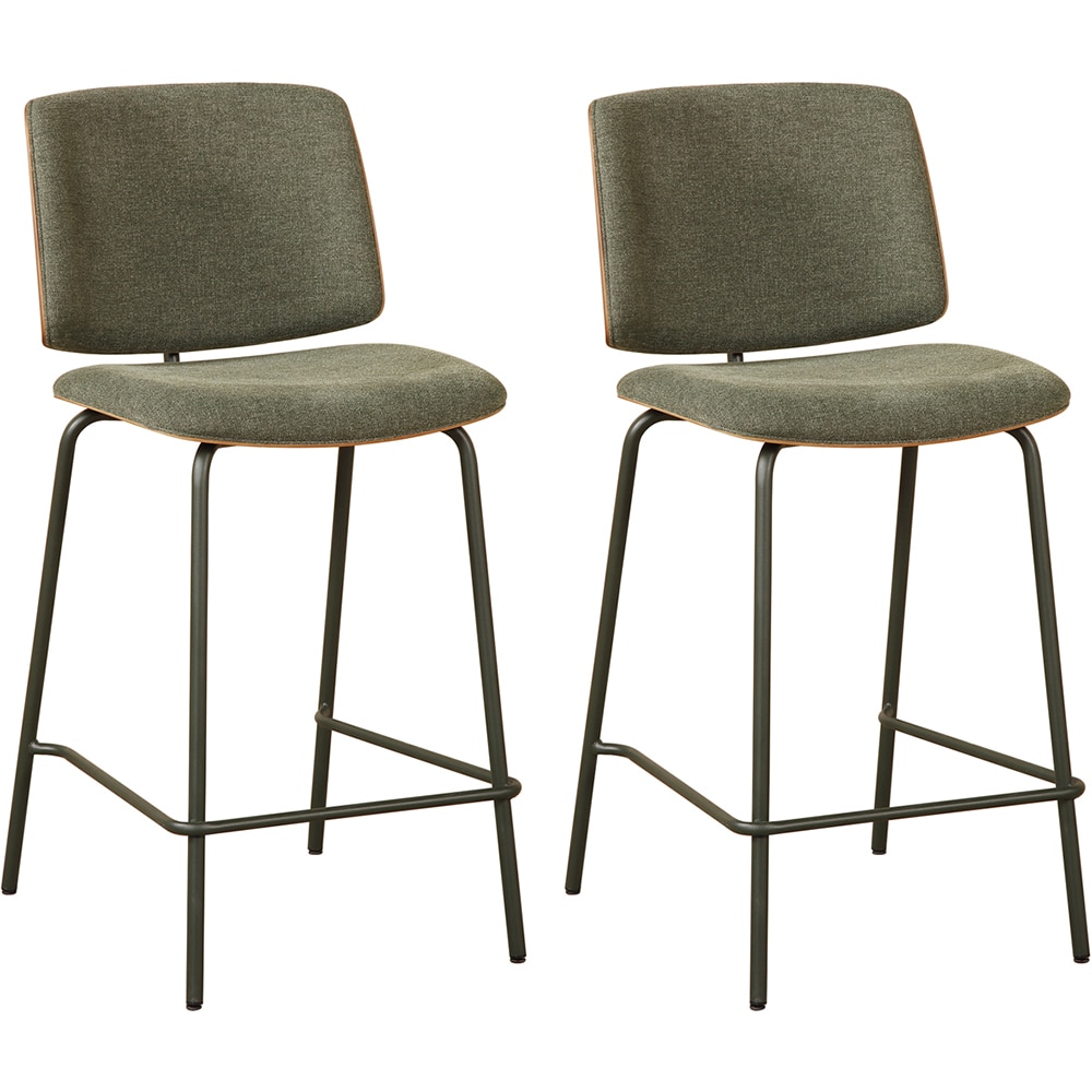 Scaun bar MYRIA Karo, 46 x 53.5 x 97 cm, 2 bucati, verde