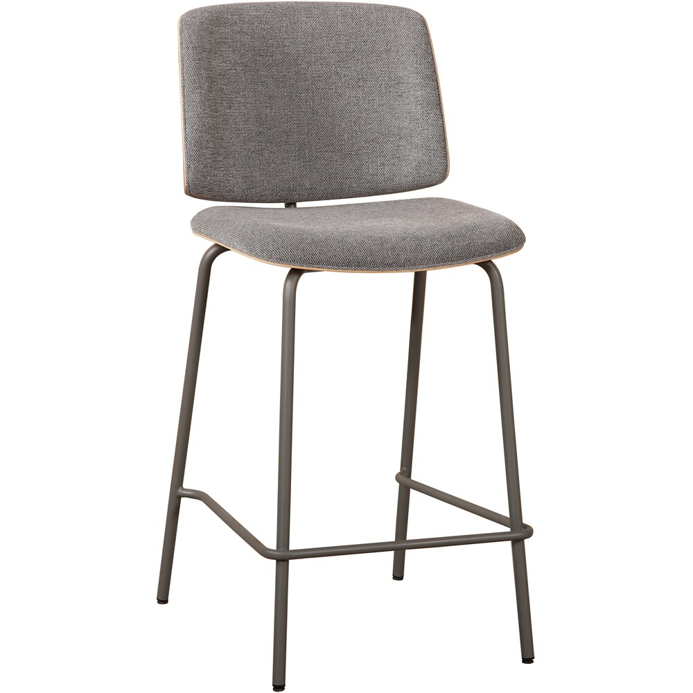 Scaun bar MYRIA Karo, 46 x 53.5 x 97 cm, 2 bucati, gri