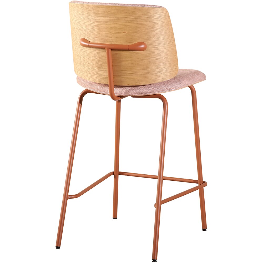 Scaun bar MYRIA Karo, 46 x 53.5 x 97 cm, 2 bucati, roz