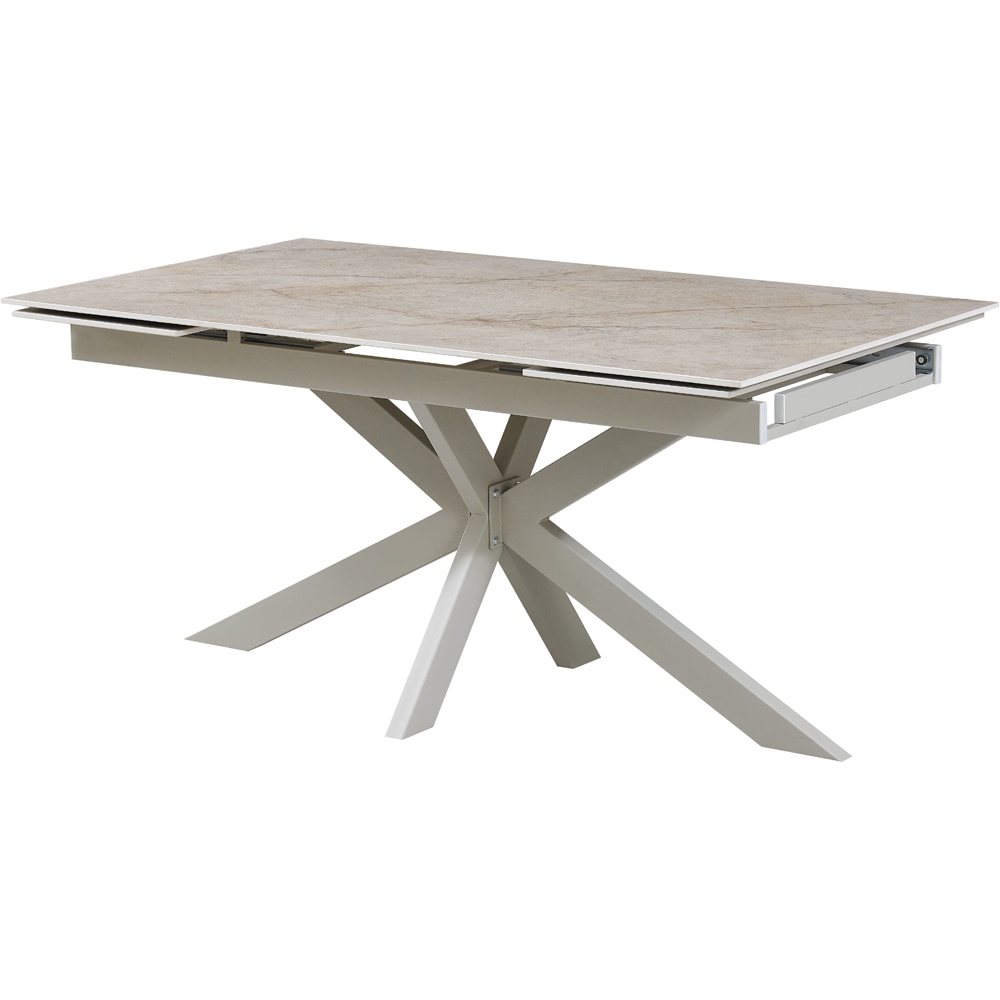Masa extensibila MYRIA NDT-2622, piatra sintetizata, 160-240 x 90 x 75 cm, bej