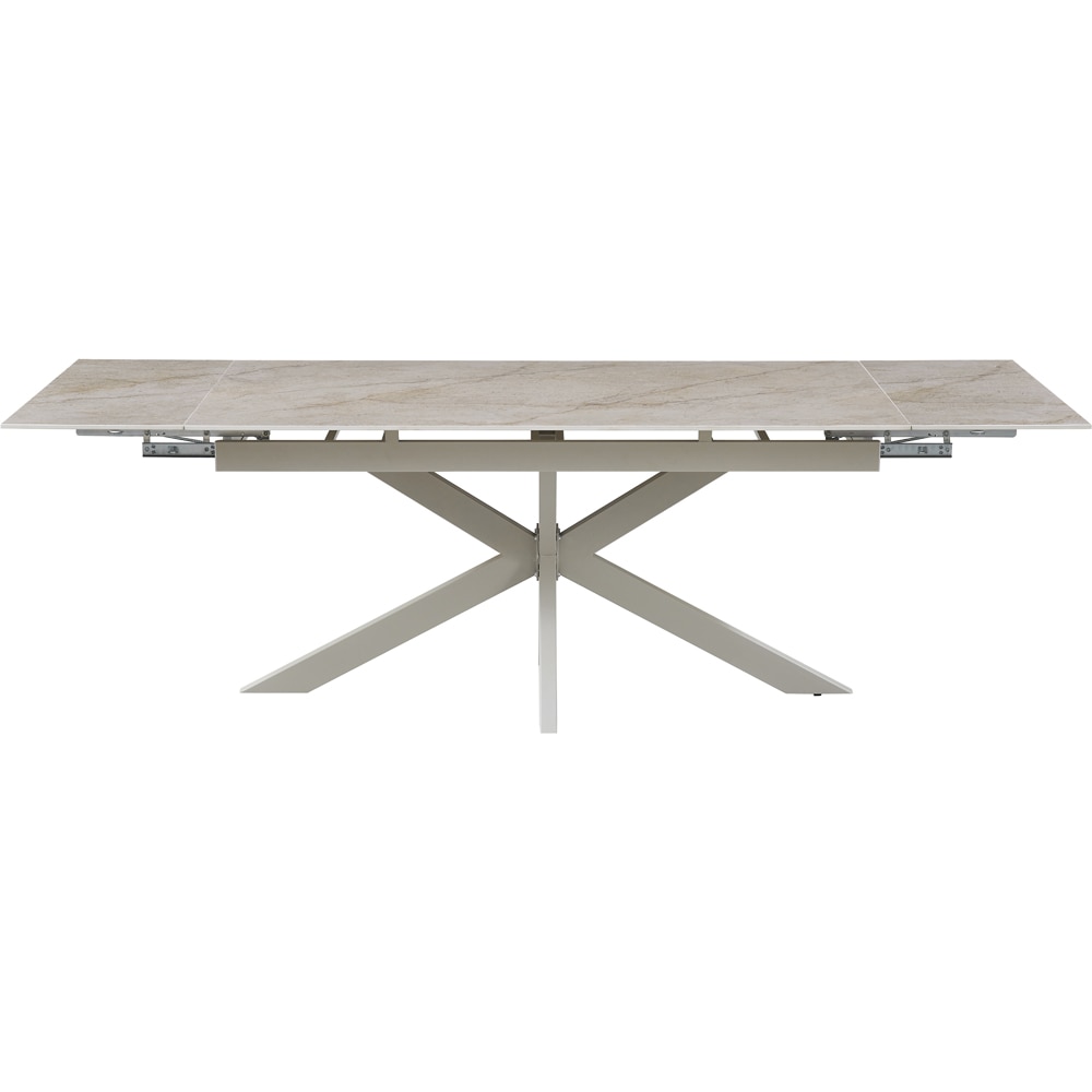 Masa extensibila MYRIA NDT-2622, piatra sintetizata, 160-240 x 90 x 75 cm, bej
