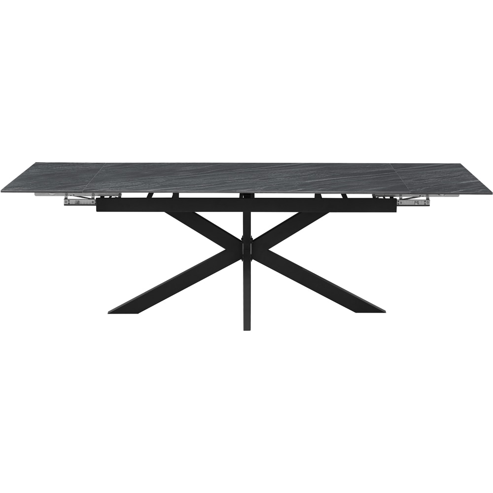 Masa extensibila MYRIA NDT-2660, piatra sintetizata, 160-240 x 90 x 75 cm, negru