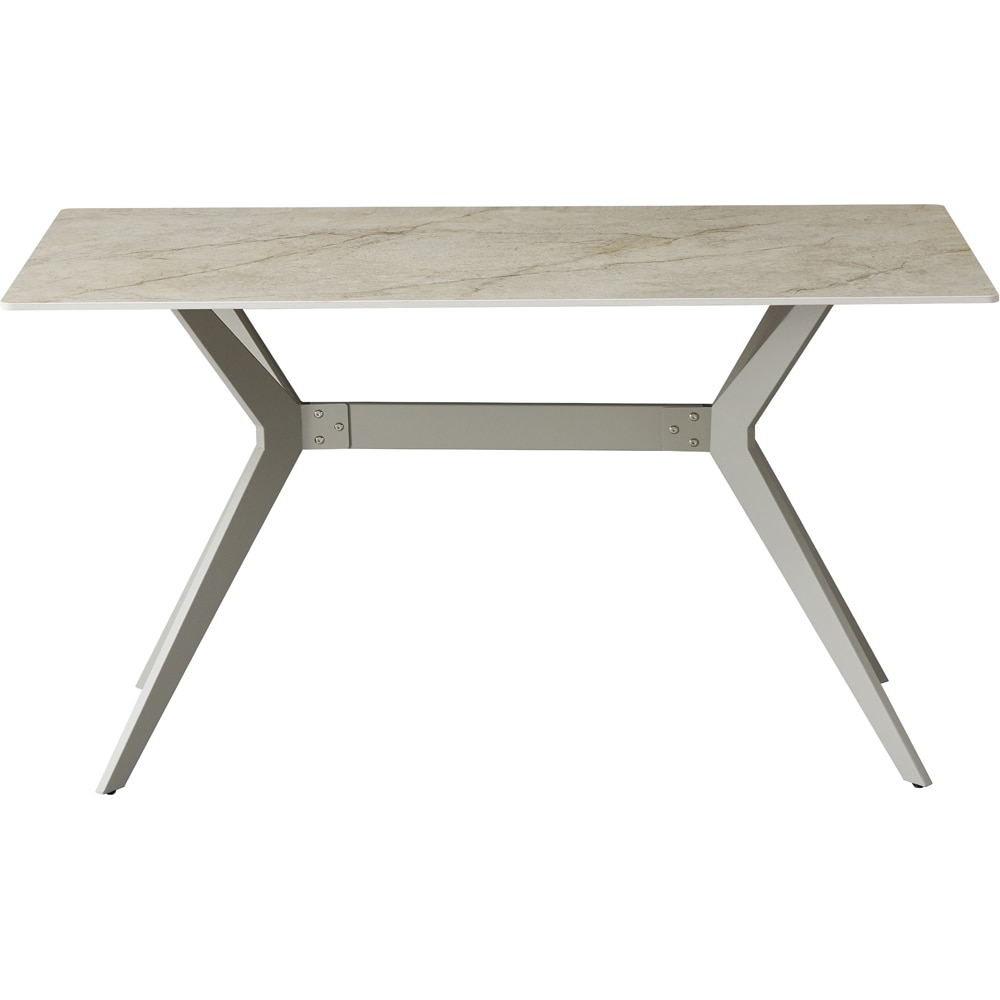 Masa bucatarie MYRIA NDT-2632, piatra sinterizata, 140 x 80 x 75 cm, bej