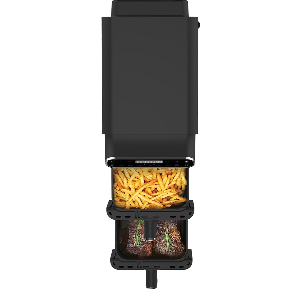 Friteuza cu aer cald dubla MYRIA MY4714, 11l, 2460W, negru