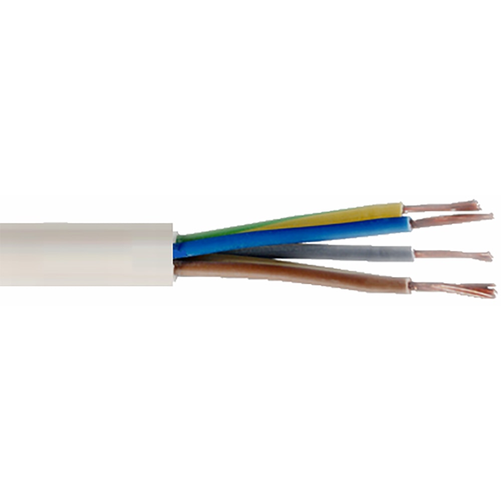 Cablu electric OMNICABLE, MYYM, 4 x 2.5mm2, alb, metru
