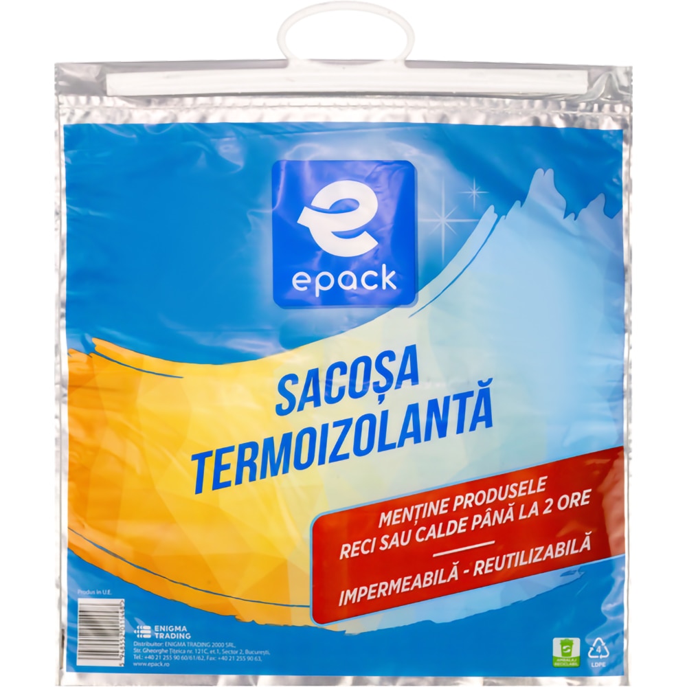 Sacosa termoizolanta EPACK, 44 x 47 cm, multicolor