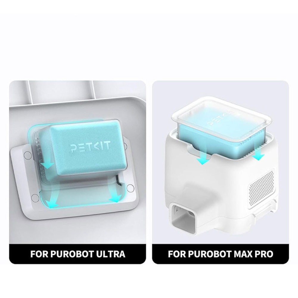 Odorizant litiera PETKIT N60, 3 bucati, albastru