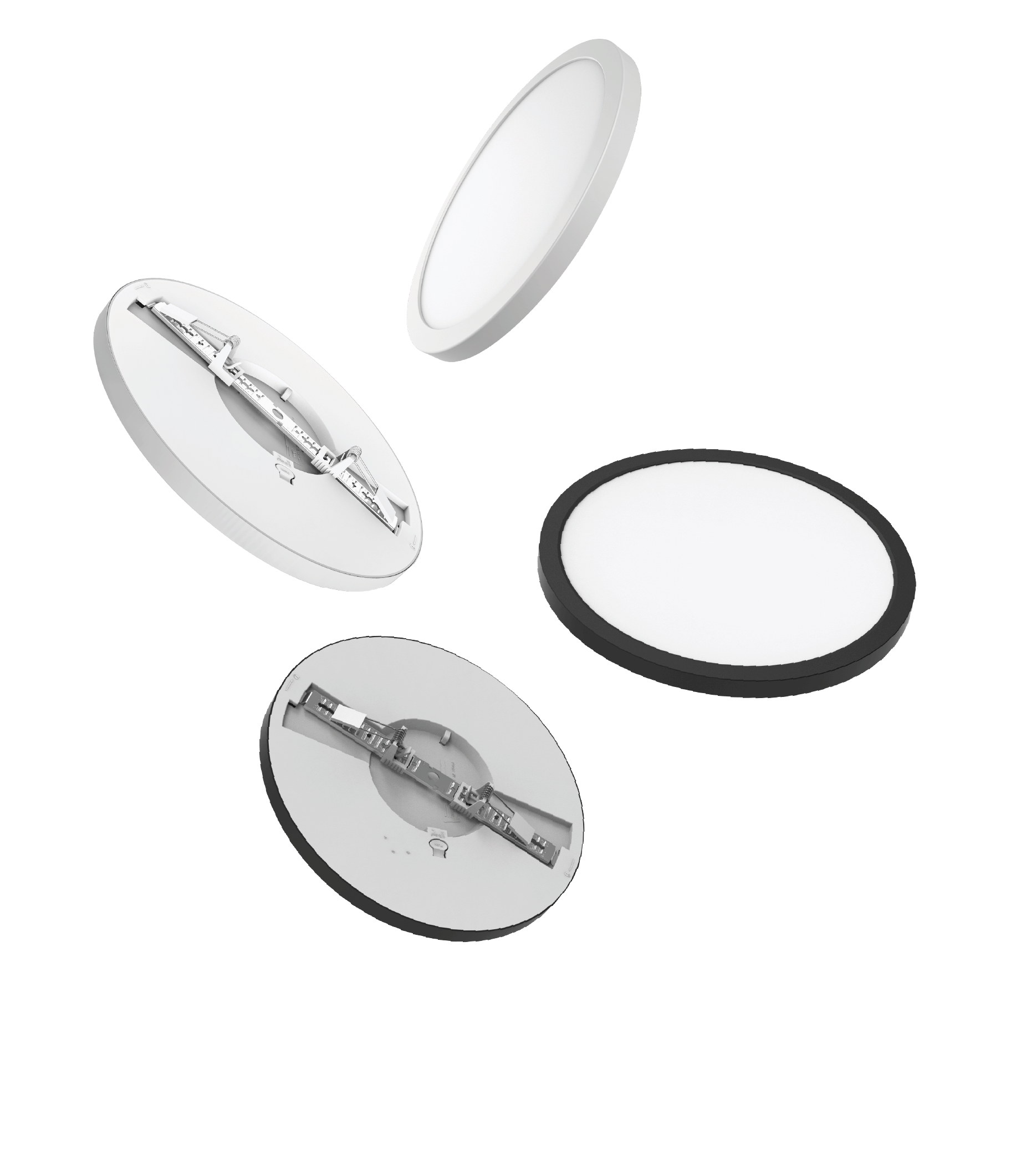 Plafoniera LED, neagra, 18 W  Nebula