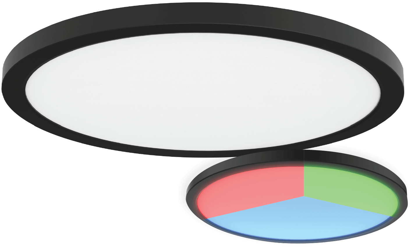 Plafoniera LED, neagra, 18 W  Nebula