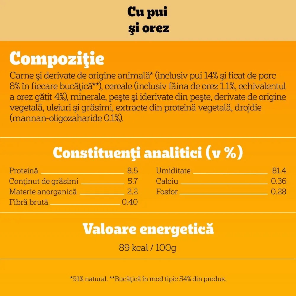 Hrana umeda pentru caini PEDIGREE, Junior, Pui si orez in aspic, 24 x 100 g