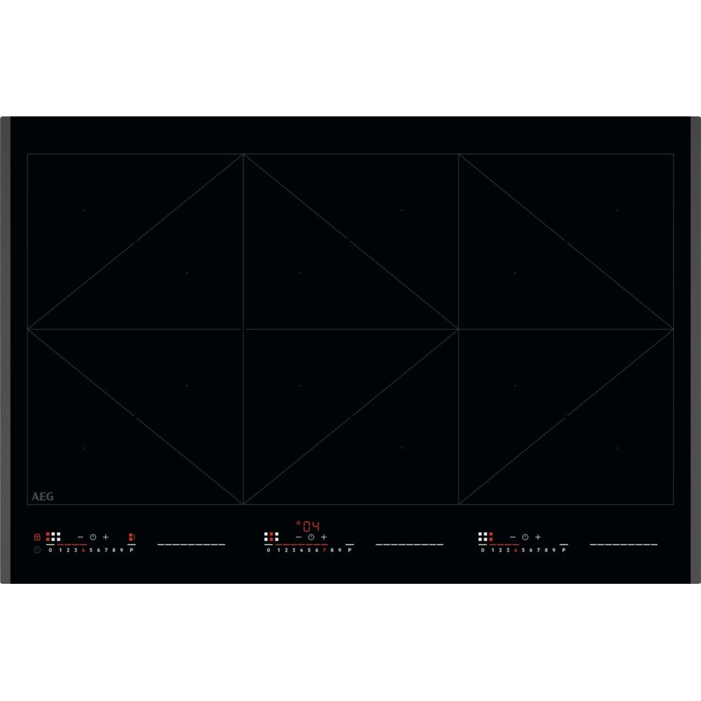 Plita incorporabila AEG NIR86T08FB, Inductie, 6 arzatoare, Touch Control, negru