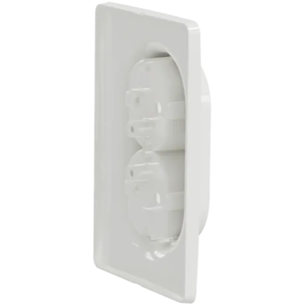 Priza dubla SCHNEIDER Noua Unica NU206718, 2P+E 16A, IP20, alb