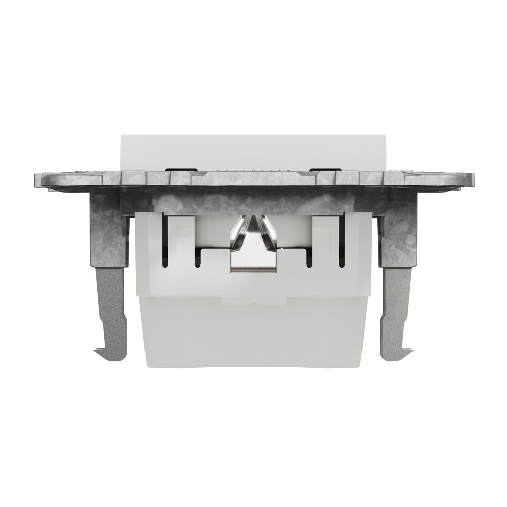 Priza SCHNEIDER Noua Unica NU503718Z, 2P+E 16A, IP20, Obturatoare, Suport fixare si gheare, alb