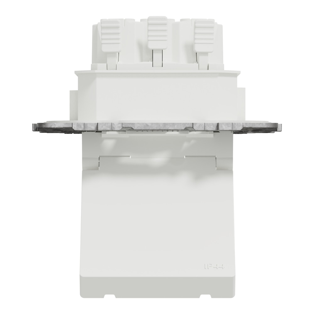 Priza SCHNEIDER Noua Unica NU508218, IP44, Suport fixare, Capac, Obturatoare, alb