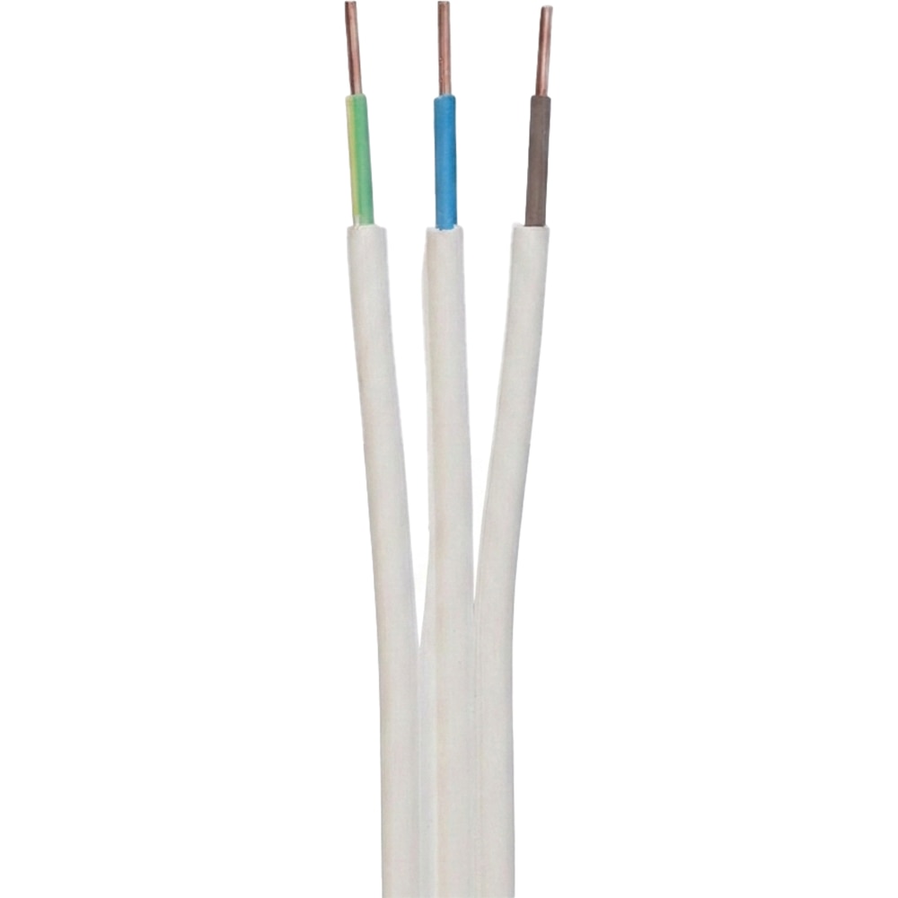 Cablu electric OMNICABLE, NYIFY-J, 3 x 1.5, 10m, alb